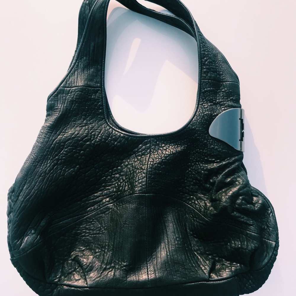 Halston Heritage Pebbled Leather Hobo